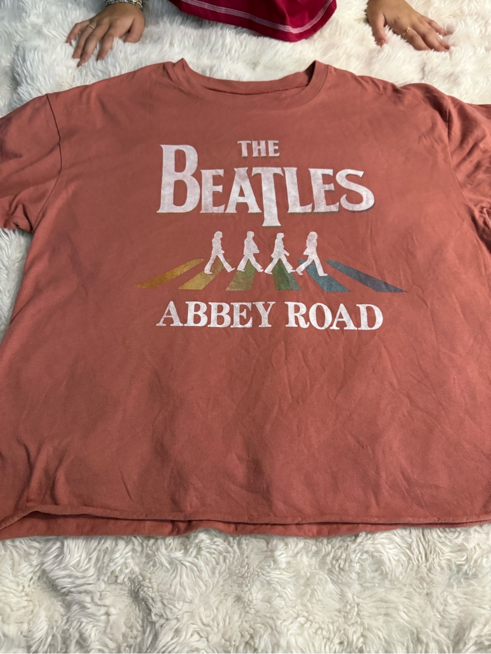 Hybrid Apparel Kids Beatles Abbey Road Tee - Dusty Rose